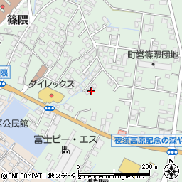 福岡県朝倉郡筑前町篠隈306周辺の地図