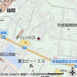福岡県朝倉郡筑前町篠隈305周辺の地図