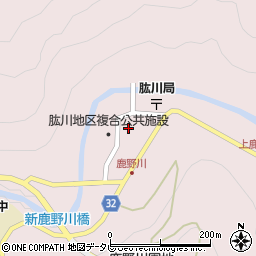 愛媛県大洲市肱川町山鳥坂58周辺の地図