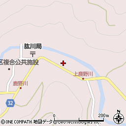 愛媛県大洲市肱川町山鳥坂117周辺の地図