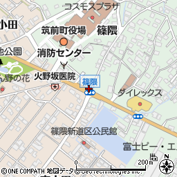 福岡県朝倉郡筑前町篠隈351周辺の地図