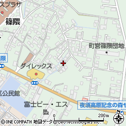 福岡県朝倉郡筑前町篠隈304周辺の地図
