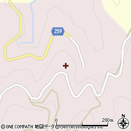 愛媛県大洲市北裏309周辺の地図