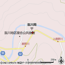愛媛県大洲市肱川町山鳥坂67周辺の地図