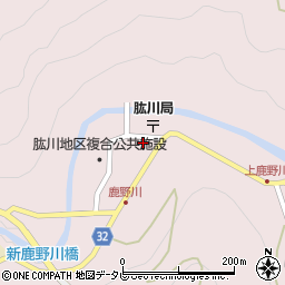 愛媛県大洲市肱川町山鳥坂64周辺の地図