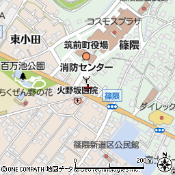 福岡県朝倉郡筑前町篠隈353周辺の地図