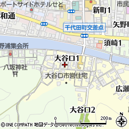 愛媛県八幡浜市大谷口周辺の地図