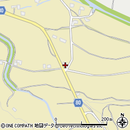福岡県朝倉市日向石883周辺の地図