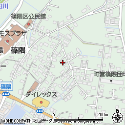 福岡県朝倉郡筑前町篠隈291-1周辺の地図
