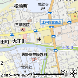 江戸岡地区公民館周辺の地図
