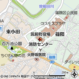 福岡県朝倉郡筑前町篠隈373周辺の地図