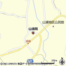 山浦郵便局周辺の地図