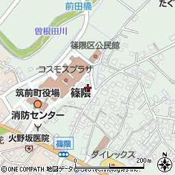 福岡県朝倉郡筑前町篠隈363周辺の地図