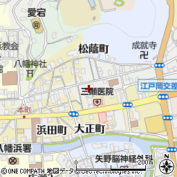 愛媛県八幡浜市矢野町周辺の地図