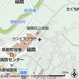 福岡県朝倉郡筑前町篠隈365周辺の地図