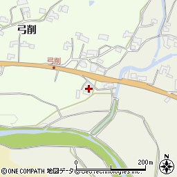 福岡県朝倉市弓削1105-1周辺の地図