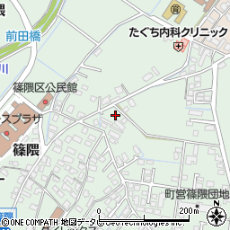 福岡県朝倉郡筑前町篠隈278周辺の地図