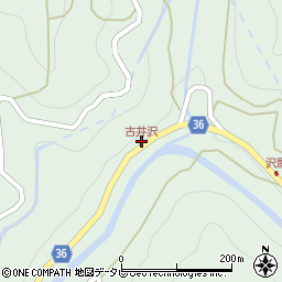 古井沢周辺の地図