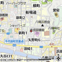 愛媛県八幡浜市中央周辺の地図