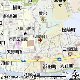 八幡神社　結婚式場周辺の地図