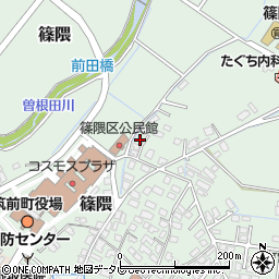 福岡県朝倉郡筑前町篠隈274周辺の地図
