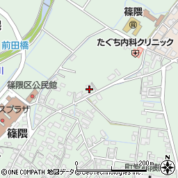 福岡県朝倉郡筑前町篠隈267周辺の地図