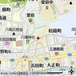 愛媛県八幡浜市清水町周辺の地図