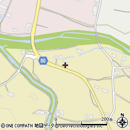 福岡県朝倉市日向石933-5周辺の地図