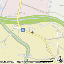福岡県朝倉市日向石931周辺の地図