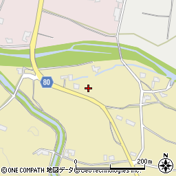 福岡県朝倉市日向石912周辺の地図