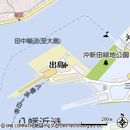 愛媛県八幡浜市出島周辺の地図