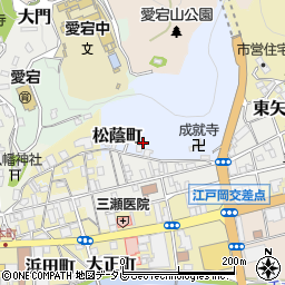 愛媛県八幡浜市松蔭町周辺の地図