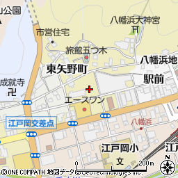 愛媛県八幡浜市東矢野町周辺の地図