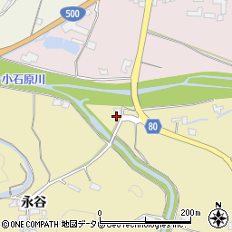 福岡県朝倉市日向石953周辺の地図