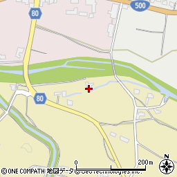 福岡県朝倉市日向石918周辺の地図