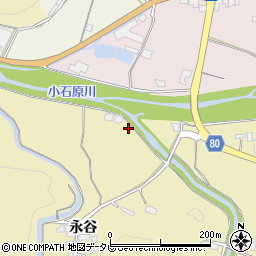 福岡県朝倉市日向石1780周辺の地図