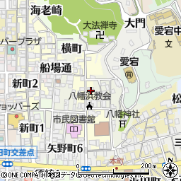 日本基督教団　八幡浜教会・牧師館周辺の地図