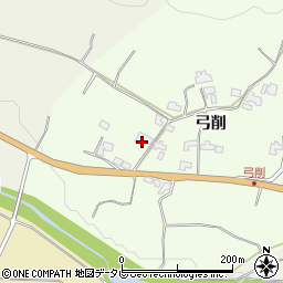 福岡県朝倉市弓削2299周辺の地図