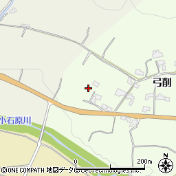福岡県朝倉市弓削2305周辺の地図