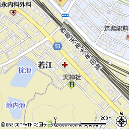 福岡県筑紫野市若江周辺の地図