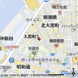 愛媛県八幡浜市大黒町周辺の地図
