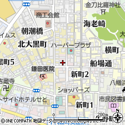 伊予銀行新町 ＡＴＭ周辺の地図
