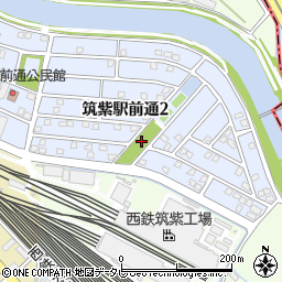 筑紫駅前通3号公園周辺の地図