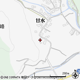 福岡県朝倉市甘水1147-1周辺の地図