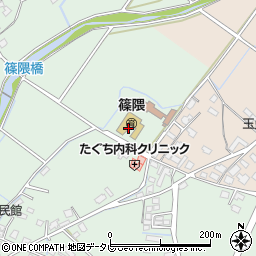 篠隈周辺の地図