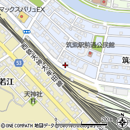 スワンマンション筑紫駅前周辺の地図