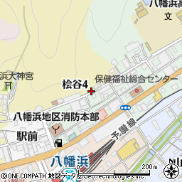 愛媛県八幡浜市桧谷周辺の地図