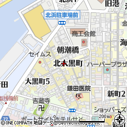 愛媛県八幡浜市北大黒町周辺の地図