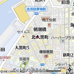 愛媛県八幡浜市北大黒町周辺の地図