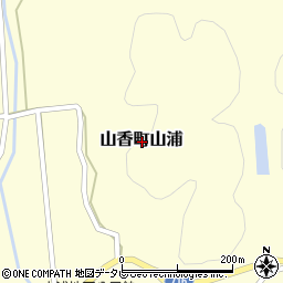 大分県杵築市山香町大字山浦周辺の地図